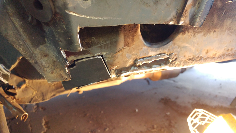 One patch in, another fitted and ready to go. Yes, they aren’t pretty, but they are functional.